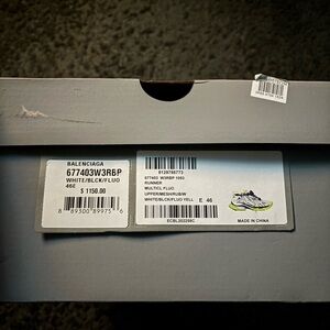 balenciaga runners neon green and grey